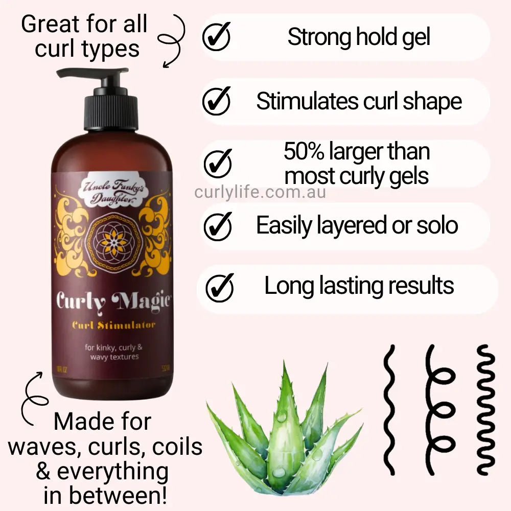 Uncle Funky's Daughter Curly Magic (Strong Hold Gel)