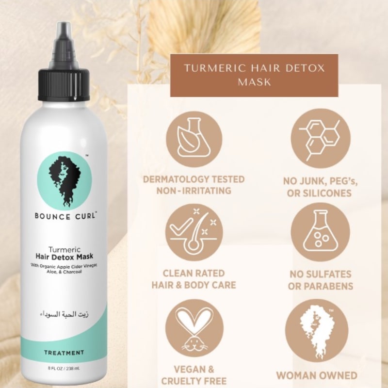 Bounce Curl Turmeric Mask + Ayurvedic Deep Conditioner Duo