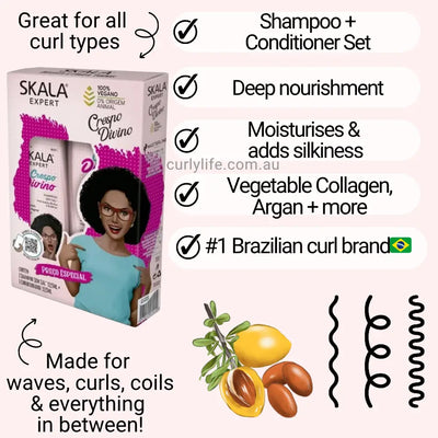 Skala Divine Curls Shampoo & Conditioner Kit