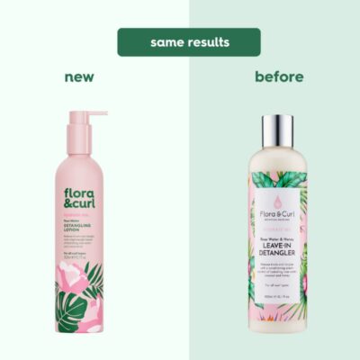 Flora & Curl Rose Water Detangling Leave-In Lotion