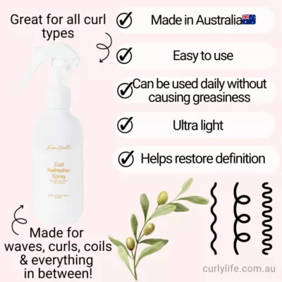 From Duella Curl Refresher Spray