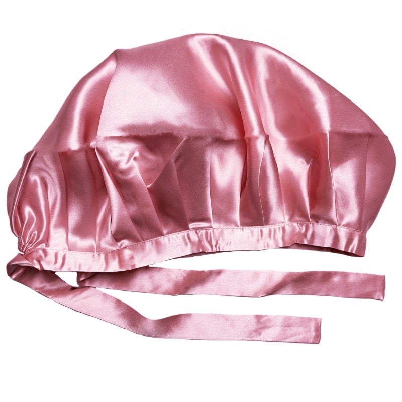 Hafree Satin Wide-Edge Bonnet Silky Night Sleep Hats Adjustable Size Night  Cap for Women Curly Thick Hair,Black - Walmart.com