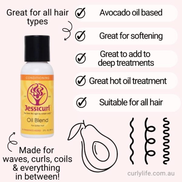 Jessicurl Oil Blend for Softer Hair