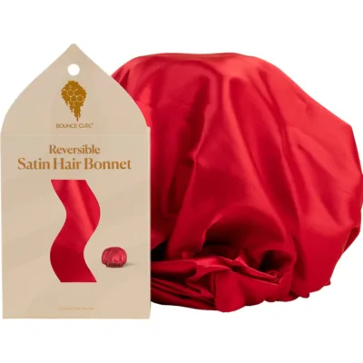 Bounce Curl Satin Cherry Bonnet