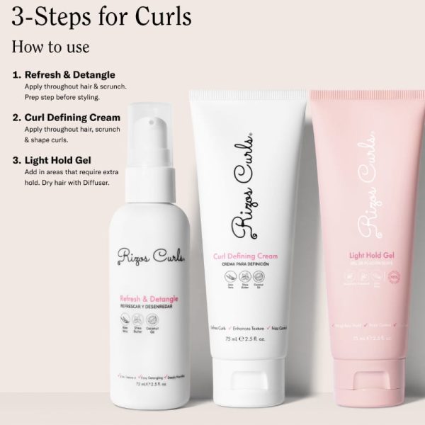 Rizos Curls 3-Step Styling Kit for Curls