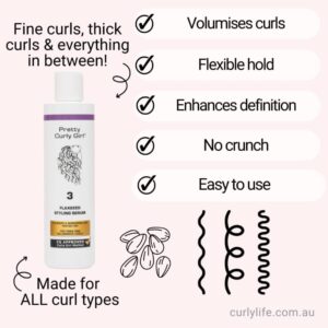Pretty Curly Girl Flaxseed Styling Serum