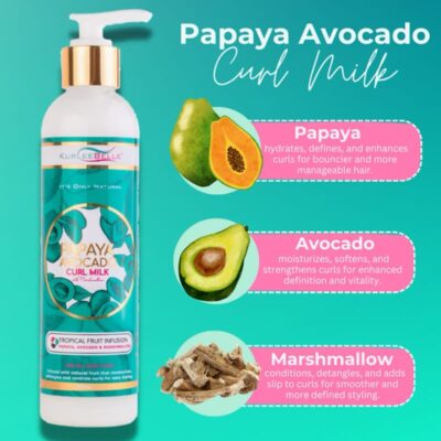 Kurlee Belle Papaya Avocado Curl Milk