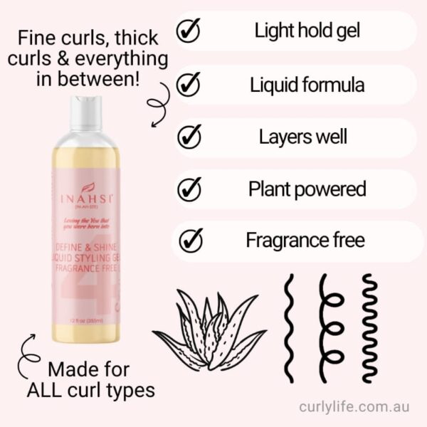Inahsi Naturals Define & Shine Liquid Styling Gel