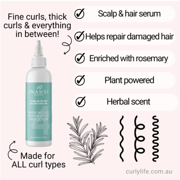 Inahsi Naturals Pamper My Curls Rosemary Tea Tree Hair Serum
