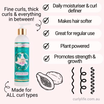 Kurlee Belle Papaya Avocado Curl Milk