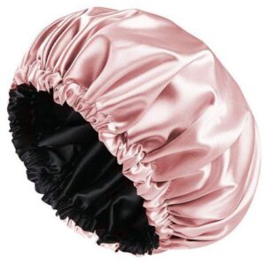 Waterproof Shower Cap: Satin Lined & Adjustable