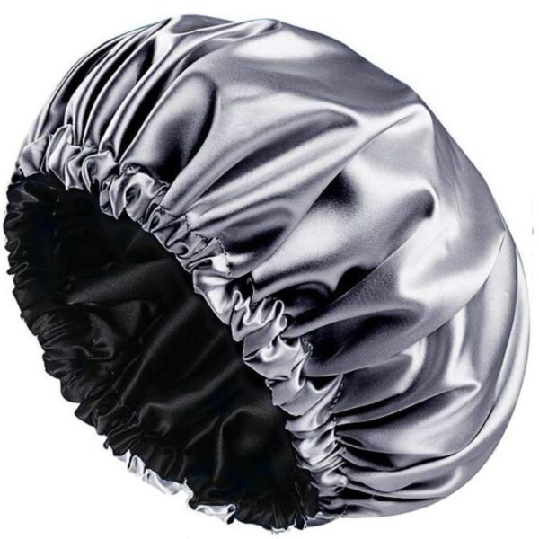 Waterproof Shower Cap: Satin Lined & Adjustable