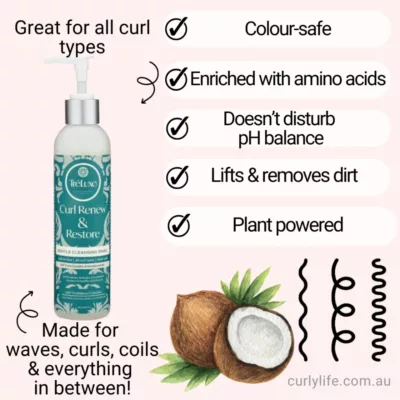 TréLuxe Curl Renew & Restore Gentle Cleansing Rinse