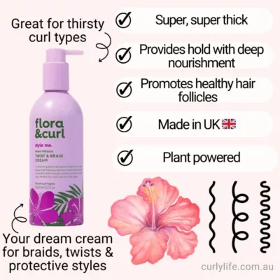 Flora & Curl Sweet Hibiscus Twist & Braid Cream