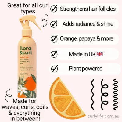 Flora & Curl Citrus Superfruit Detangling Mist