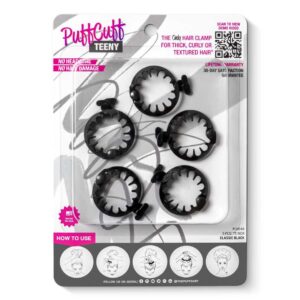 PuffCuff Teeny Hair Clamp Retail Pack - 1.25 Inch (5 PCS)