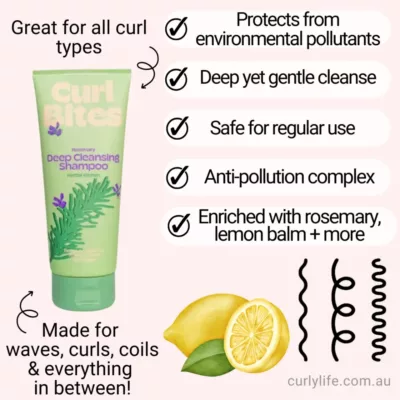 Curl Bites Rosemary Deep Cleansing Shampoo