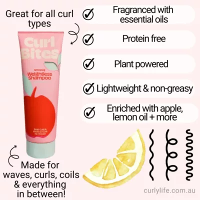 Curl Bites Refreshing Weightless Shampoo