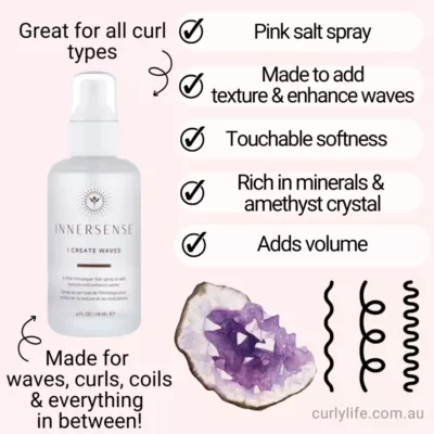 Innersense Organic Beauty I Create Waves Salt Spray