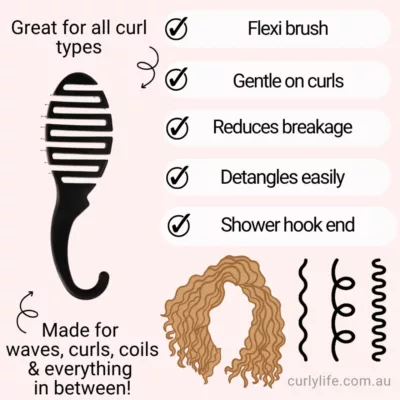 LOHY Flexi Brush with Shower Hook