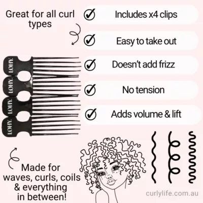 LOHY VOLUME + Root Lift Combs x4