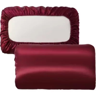 Adjustable Satin Multi-Use Cover: Wine