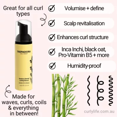 TREPADORA Bamboo Ginseng Curling Mousse