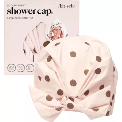Kitsch Blush Dot Shower Cap
