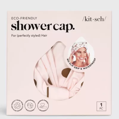 Kitsch Blush Dot Shower Cap