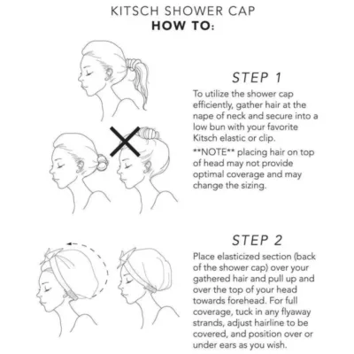 Kitsch Blush Dot Shower Cap