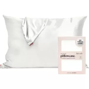 Kitsch Satin Pillowcase in Ivory