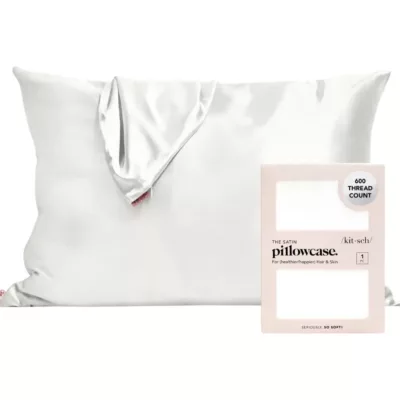 Kitsch Satin Pillowcase in Ivory