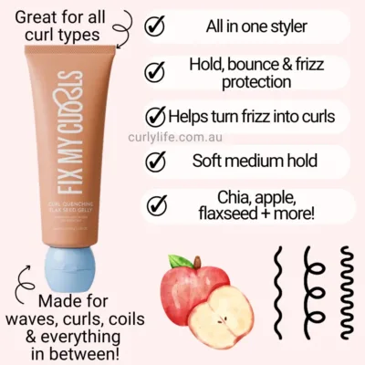 Fix My Curls Curl Quenching Flax Seed Gelly