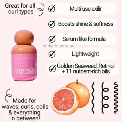 Fix My Curls Scalp & Strands Elixir Hair Oil