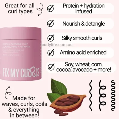 Fix My Curls Protein Powered Deep Conditioning Hair Mask