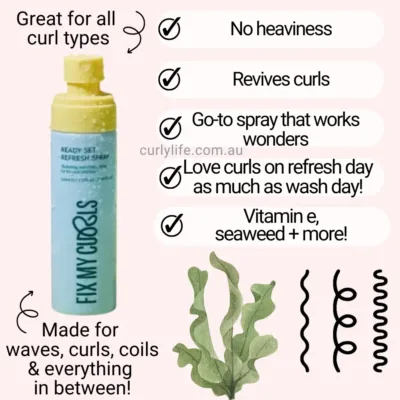 Fix My Curls Ready, Set, Refresh Spray