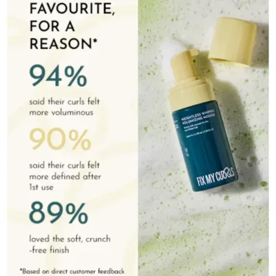 Fix My Curls Weightless Whip Volumizing Mousse