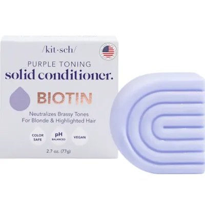 Kitsch Purple Toning Conditioner Bar for Color Treated Grey Hair