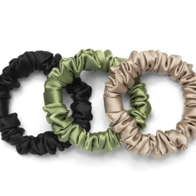 Rizos Curls Vegan Silk Mini Scrunchies 3-Pack