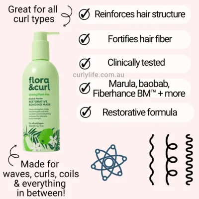 Flora & Curl Baobab Marula Restorative Bonding Mask