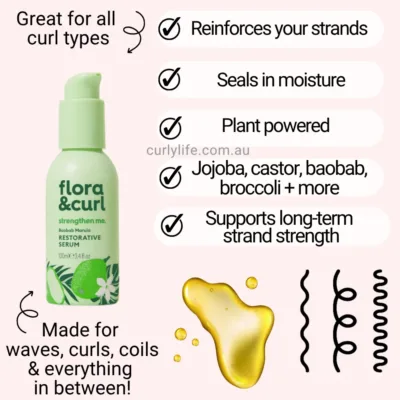 Flora & Curl Baobab Marula Restorative Serum