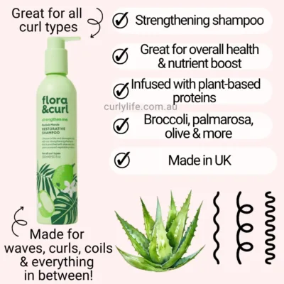 Flora & Curl Baobab Marula Restorative Shampoo