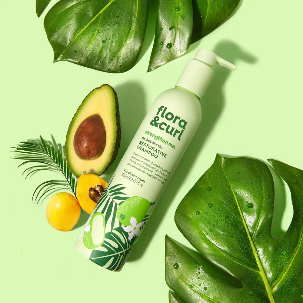 Flora & Curl Baobab Marula Restorative Shampoo