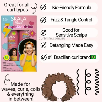 Skala Divine Curls Kids Shampoo & Conditioner Kit