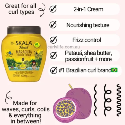 Skala Brasil Passion Fruit & Amazonian Olive Oil 2-in-1 Cream