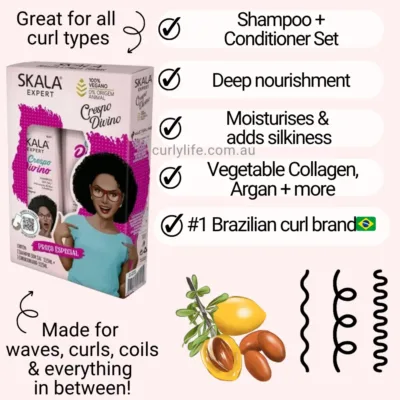 Skala Divine Curls Shampoo & Conditioner Kit
