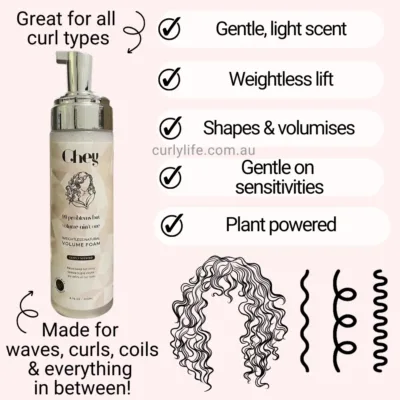 Chey Hair Care Weightless Natural Volume Foam - Gently Scented