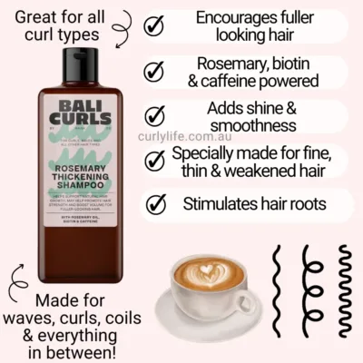 Bali Curls Rosemary Thickening Shampoo