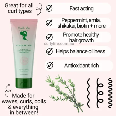 Camille Rose Rosemary Oil 5-Minute Strengthening Hair Mask