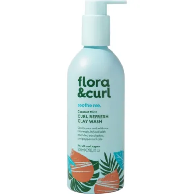 Flora & Curl Coconut Mint Curl Refresh Clay Wash